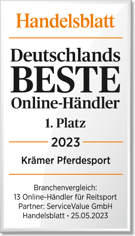 Auszeichnung Handelsblatt: Platz 1 der besten deutschen Online-Hndler 2023 im Branchenvergleich