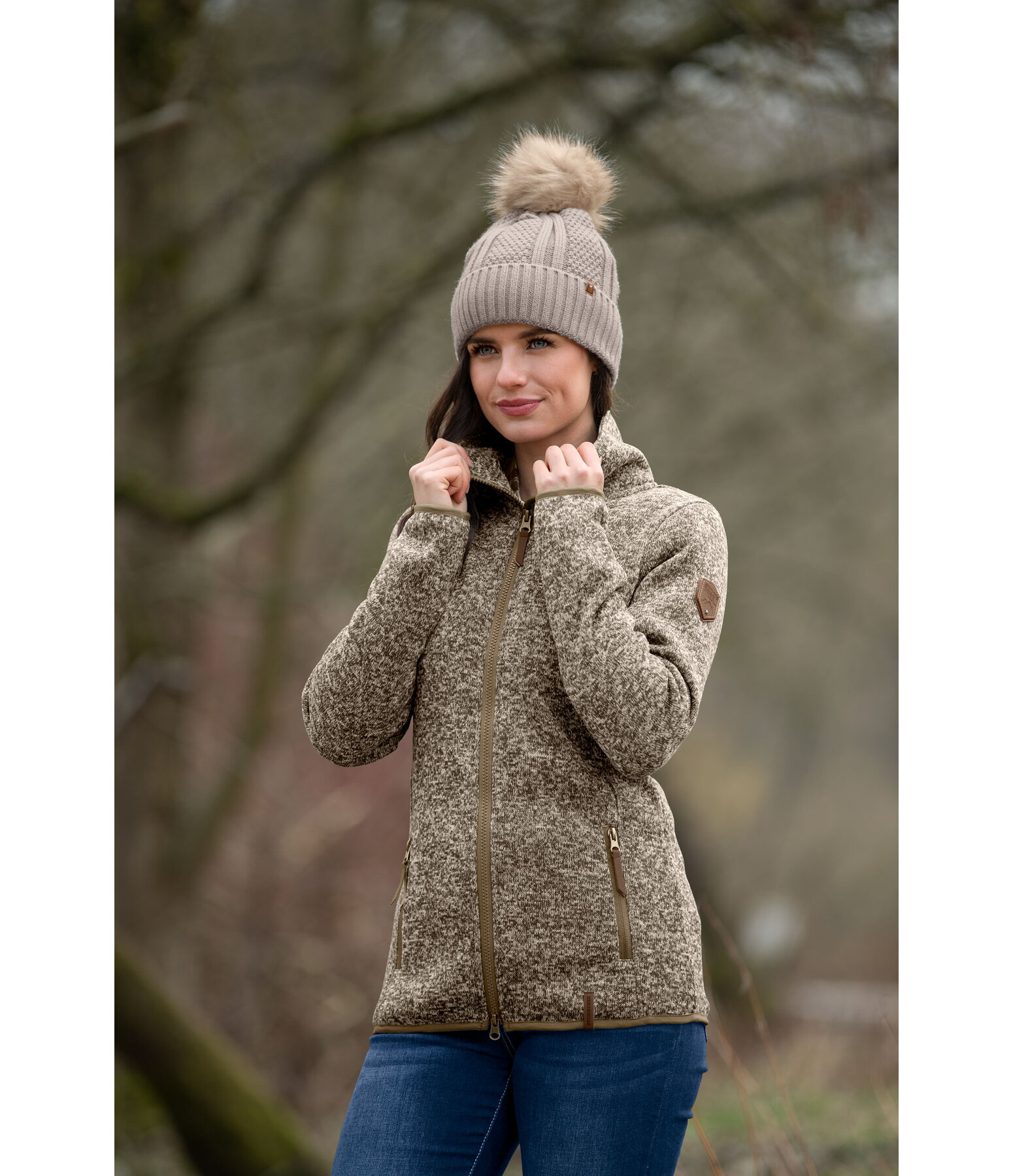 Ladies-Strickfleecejacke Zola