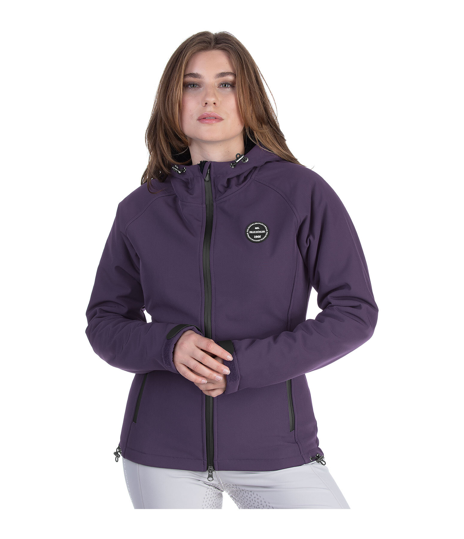 Kapuzen-Softshell-Reitjacke Lara