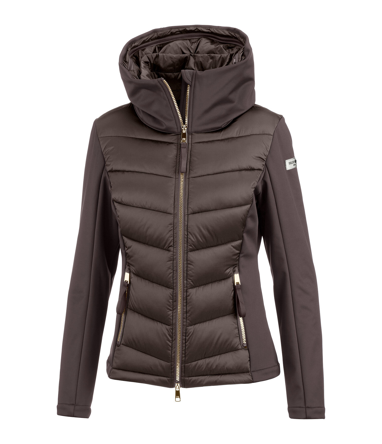 Softshell-Kapuzen-Kombi-Reitjacke Claire