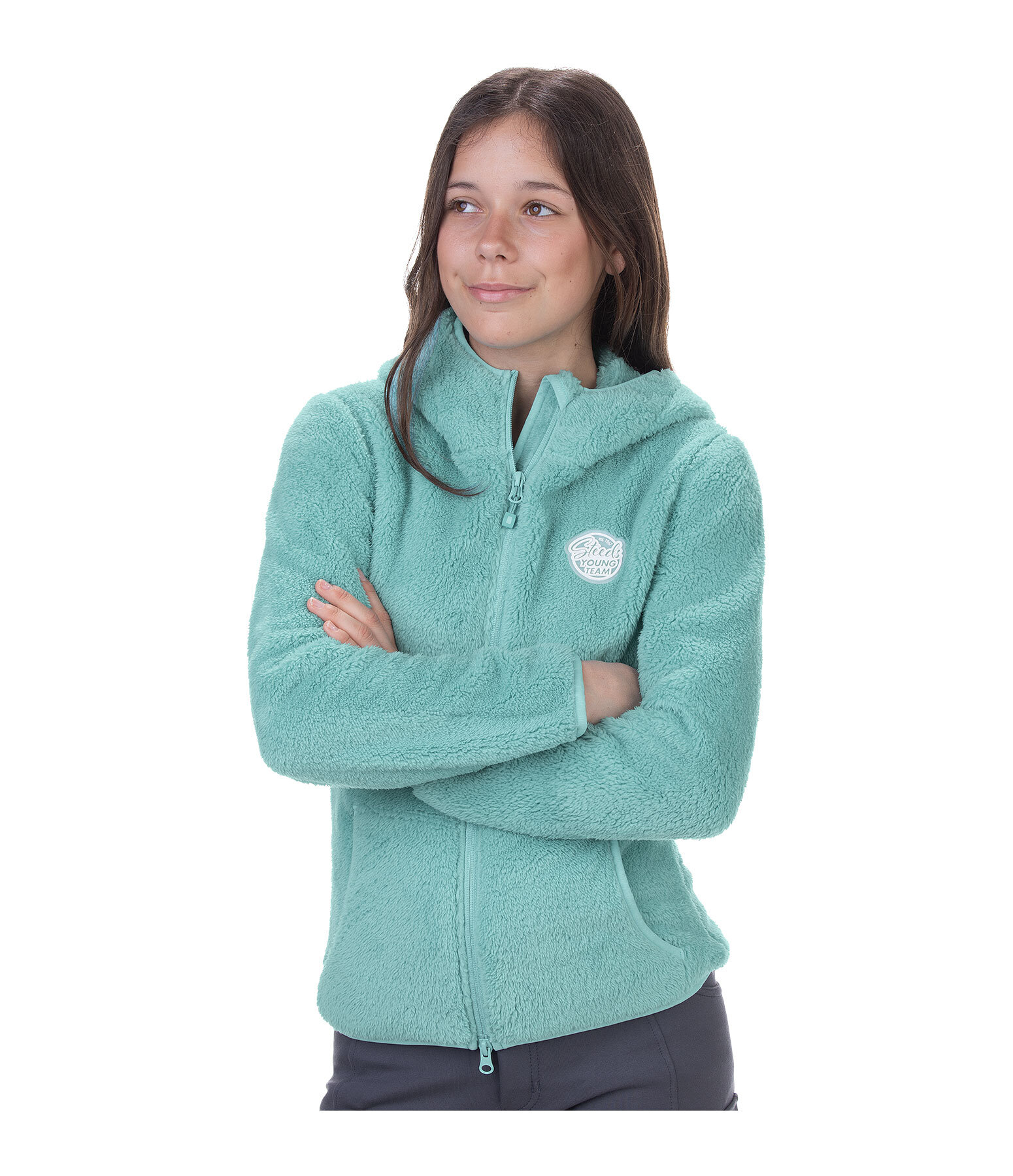 Kinder-Kapuzen-Teddyfleecejacke Irma