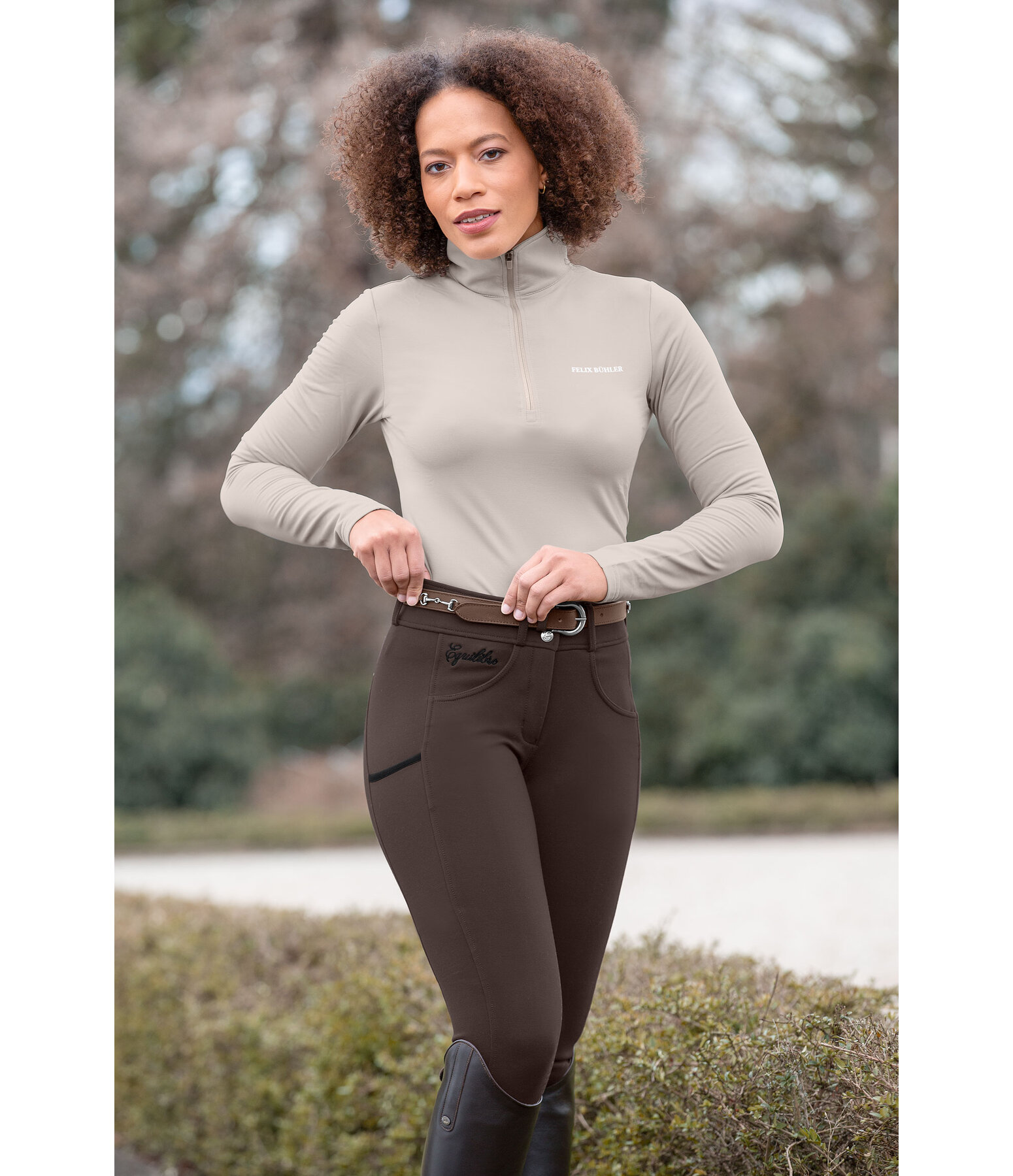 Grip-Reithose High Waist Juliane